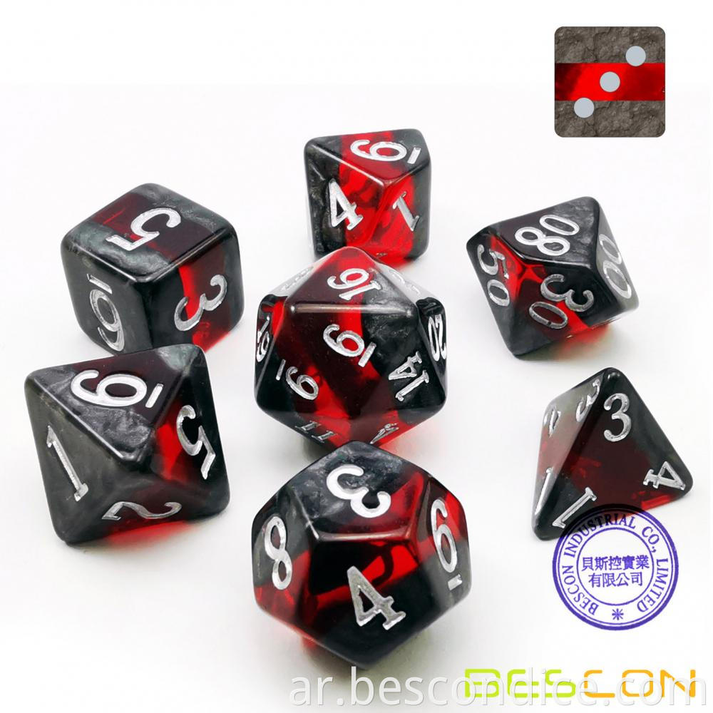 Mineral Rocks Polyhedral Dnd Dice Set Of 7 3